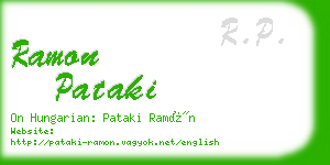 ramon pataki business card